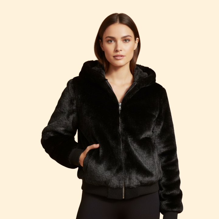 Women’s Faux Fur Bomber Jacket
