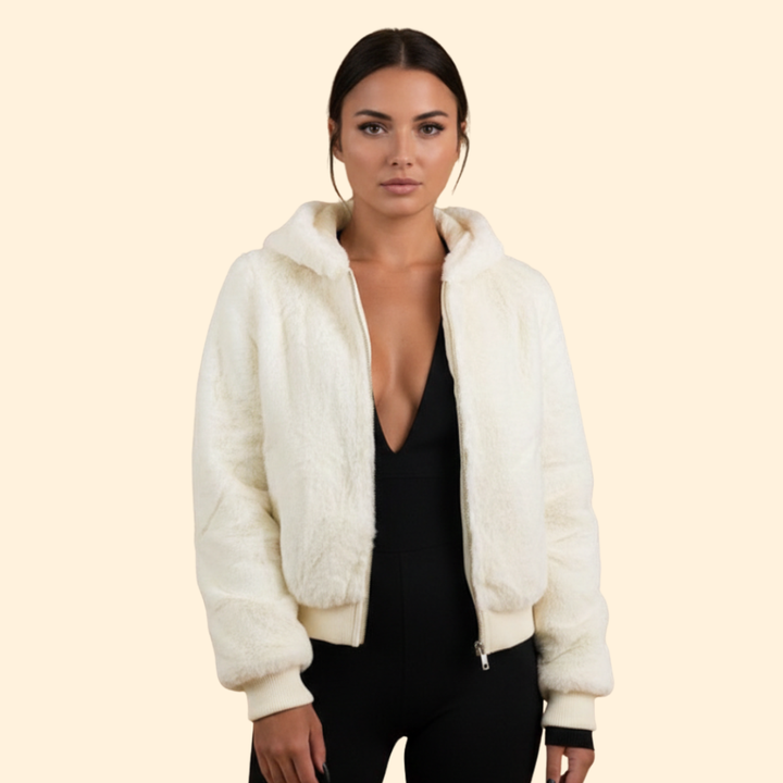 Women’s Faux Fur Bomber Jacket