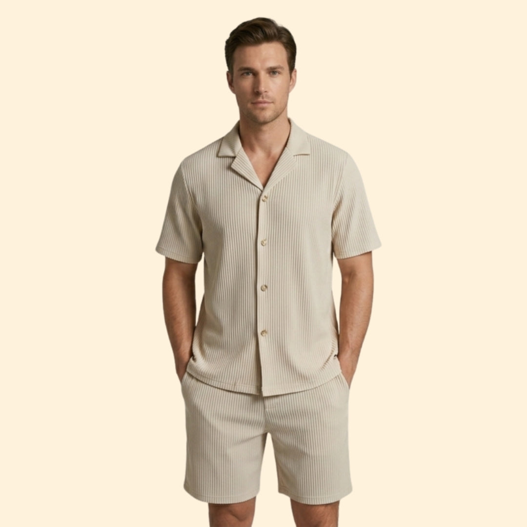 Men's Casual Shirt Set