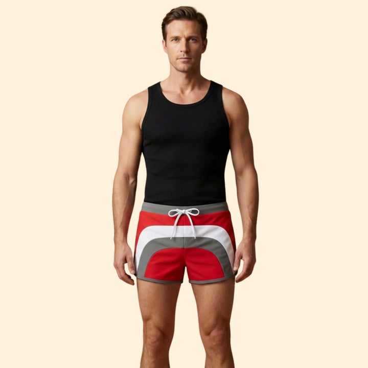 Men's Color Block Swim Shorts