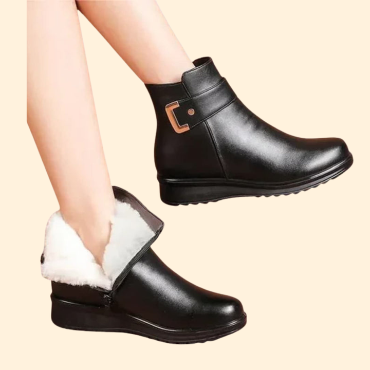 Sleek Leather Ankle Boots