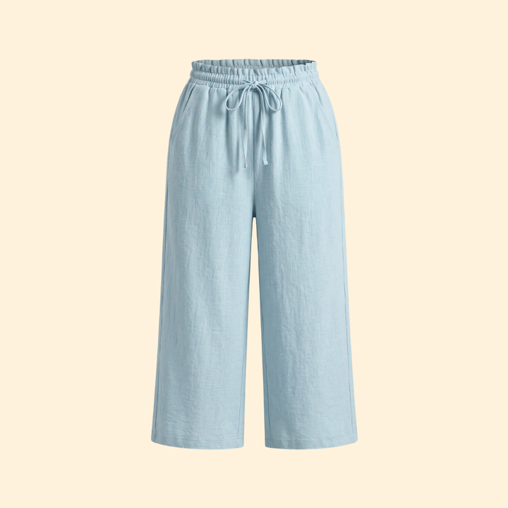 Women Casual Everyday Travel Relaxed Linen Shorts