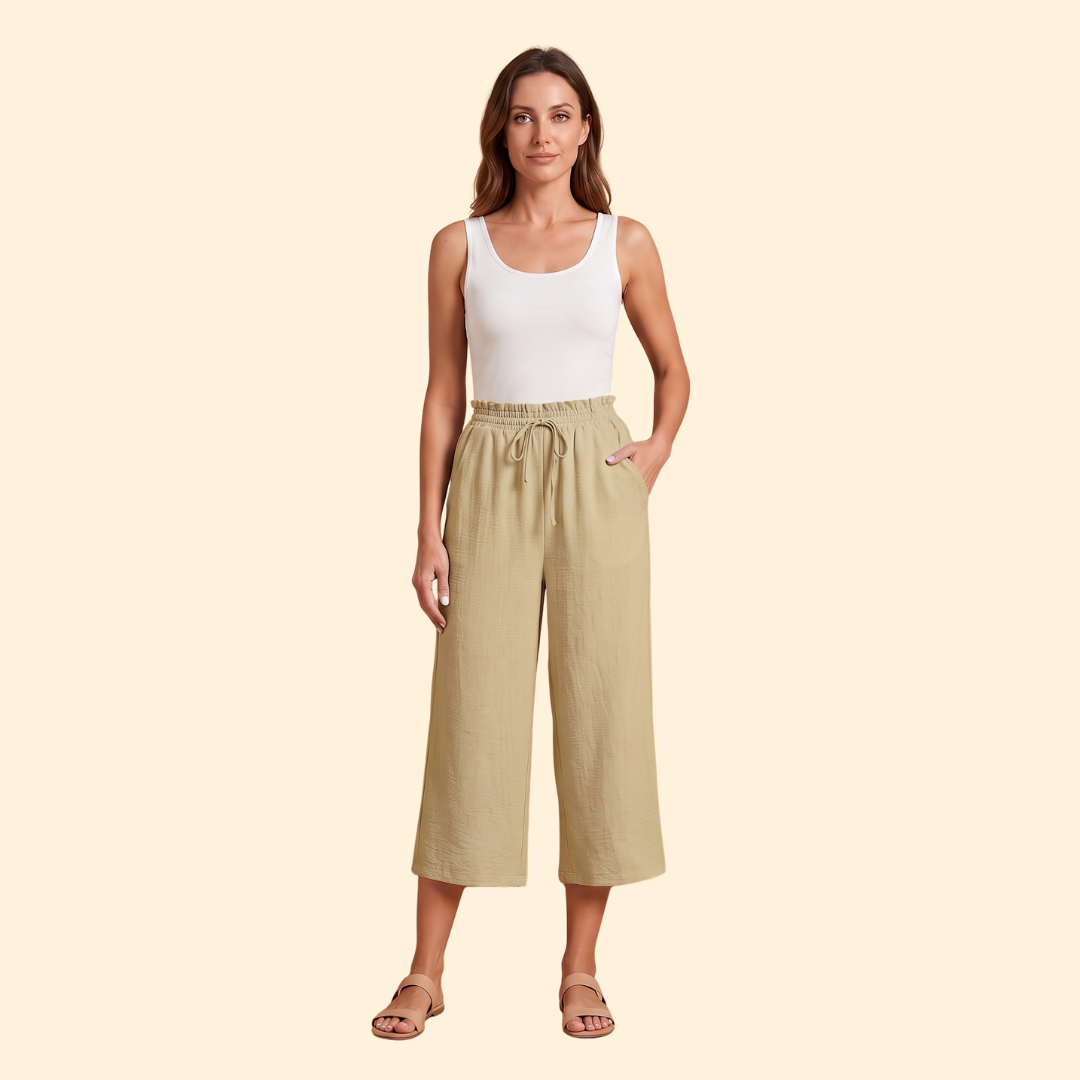 Women Casual Everyday Travel Relaxed Linen Shorts