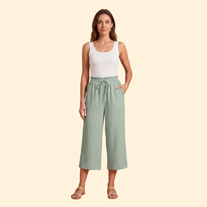 Women Casual Everyday Travel Relaxed Linen Shorts