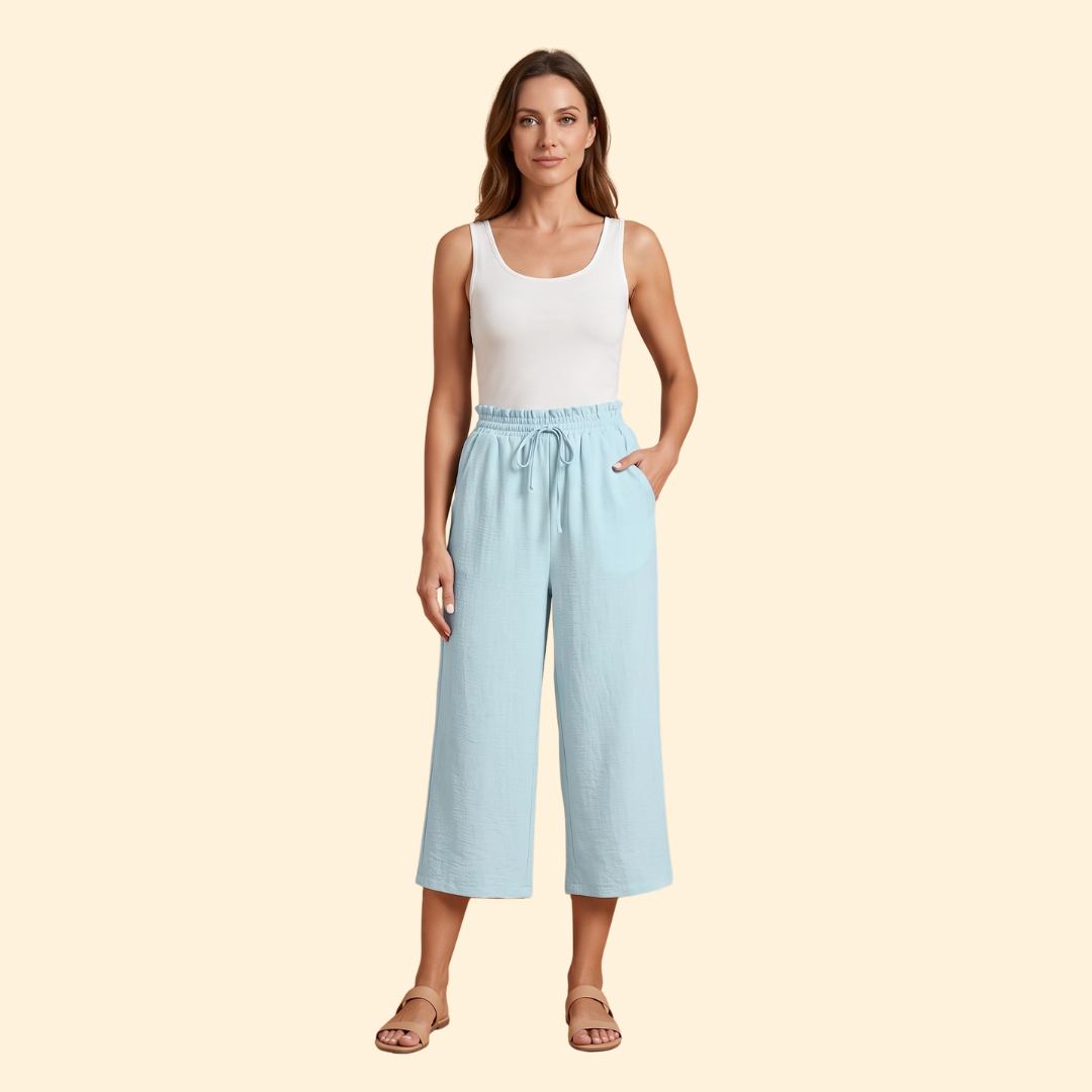 Women Casual Everyday Travel Relaxed Linen Shorts