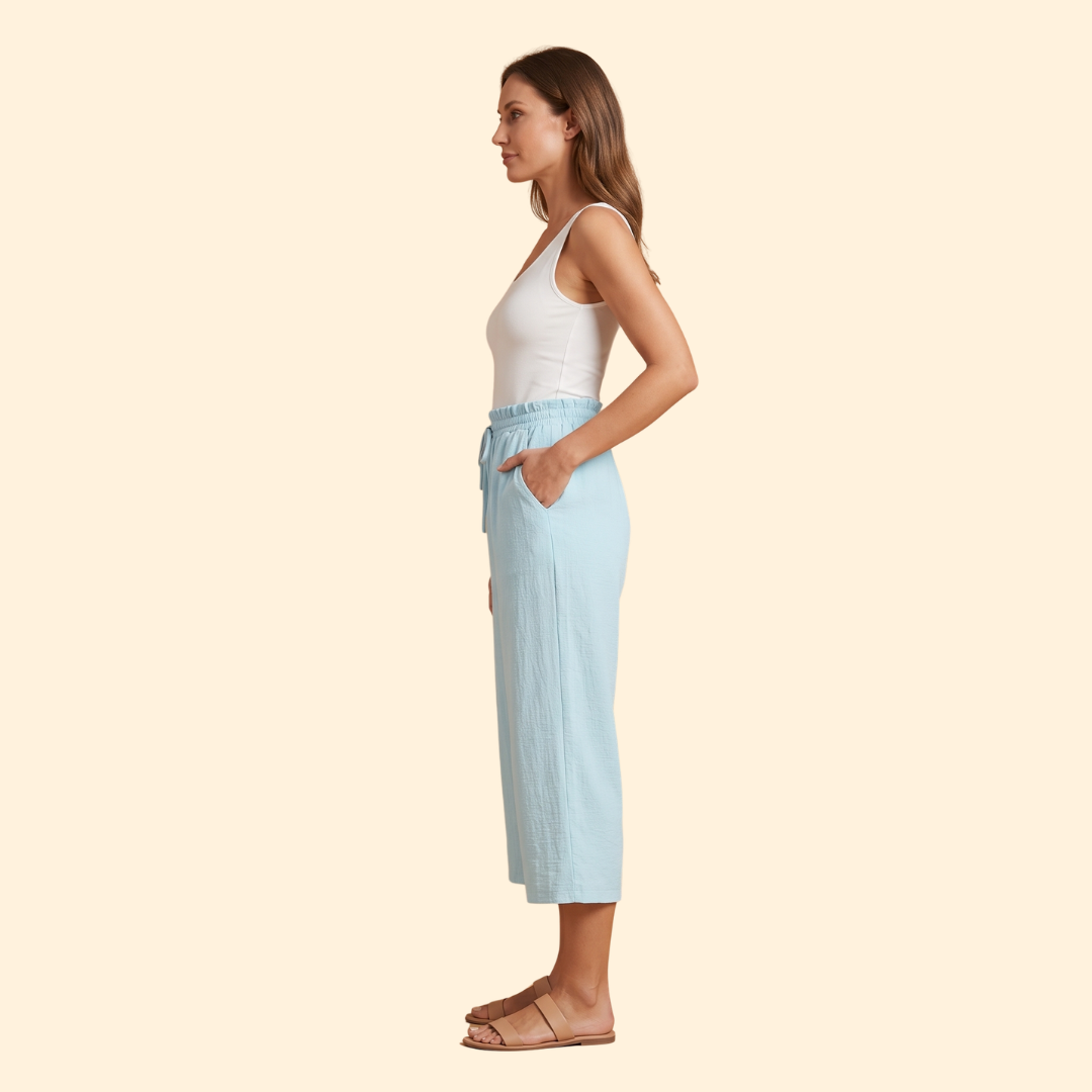 Women Casual Everyday Travel Relaxed Linen Shorts