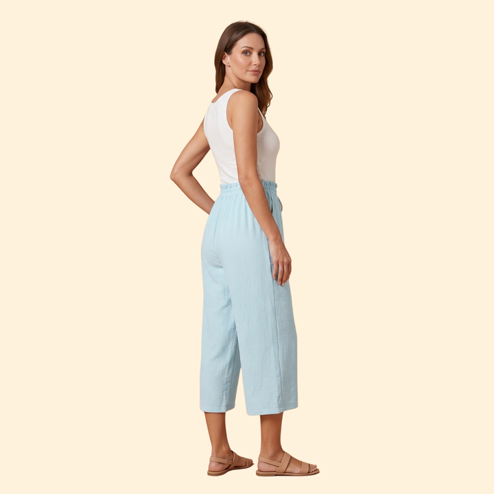 Women Casual Everyday Travel Relaxed Linen Shorts