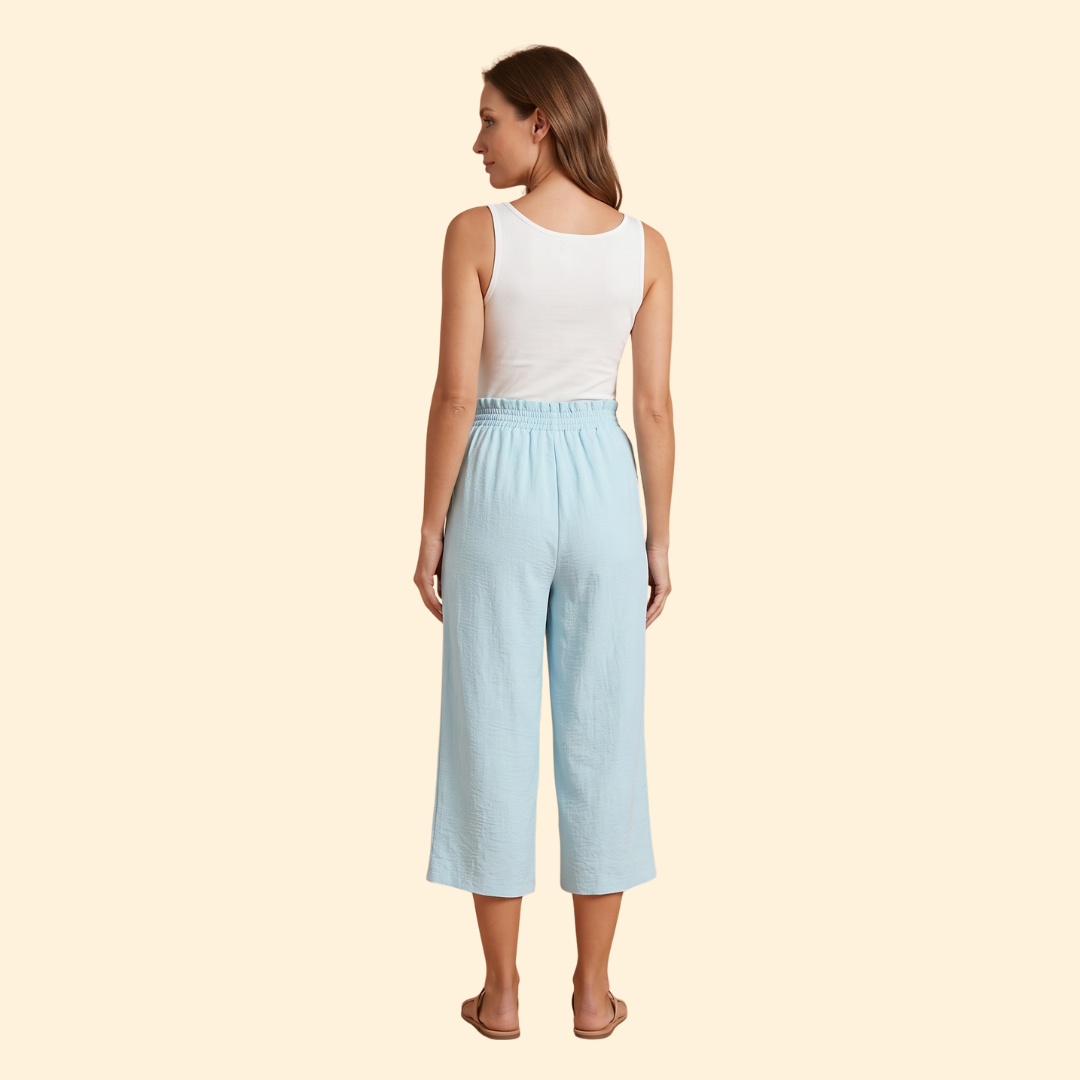 Women Casual Everyday Travel Relaxed Linen Shorts