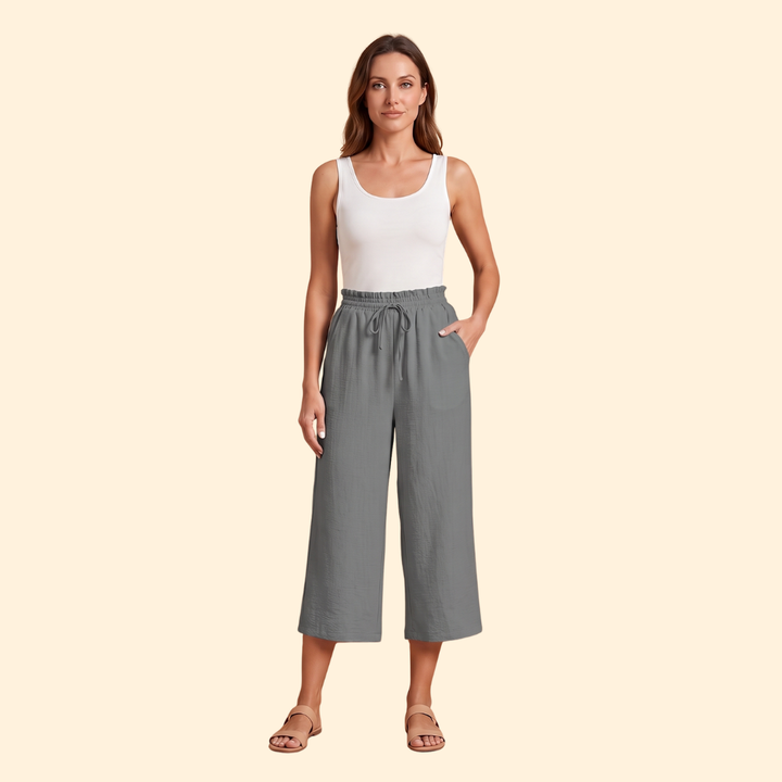 Women Casual Everyday Travel Relaxed Linen Shorts