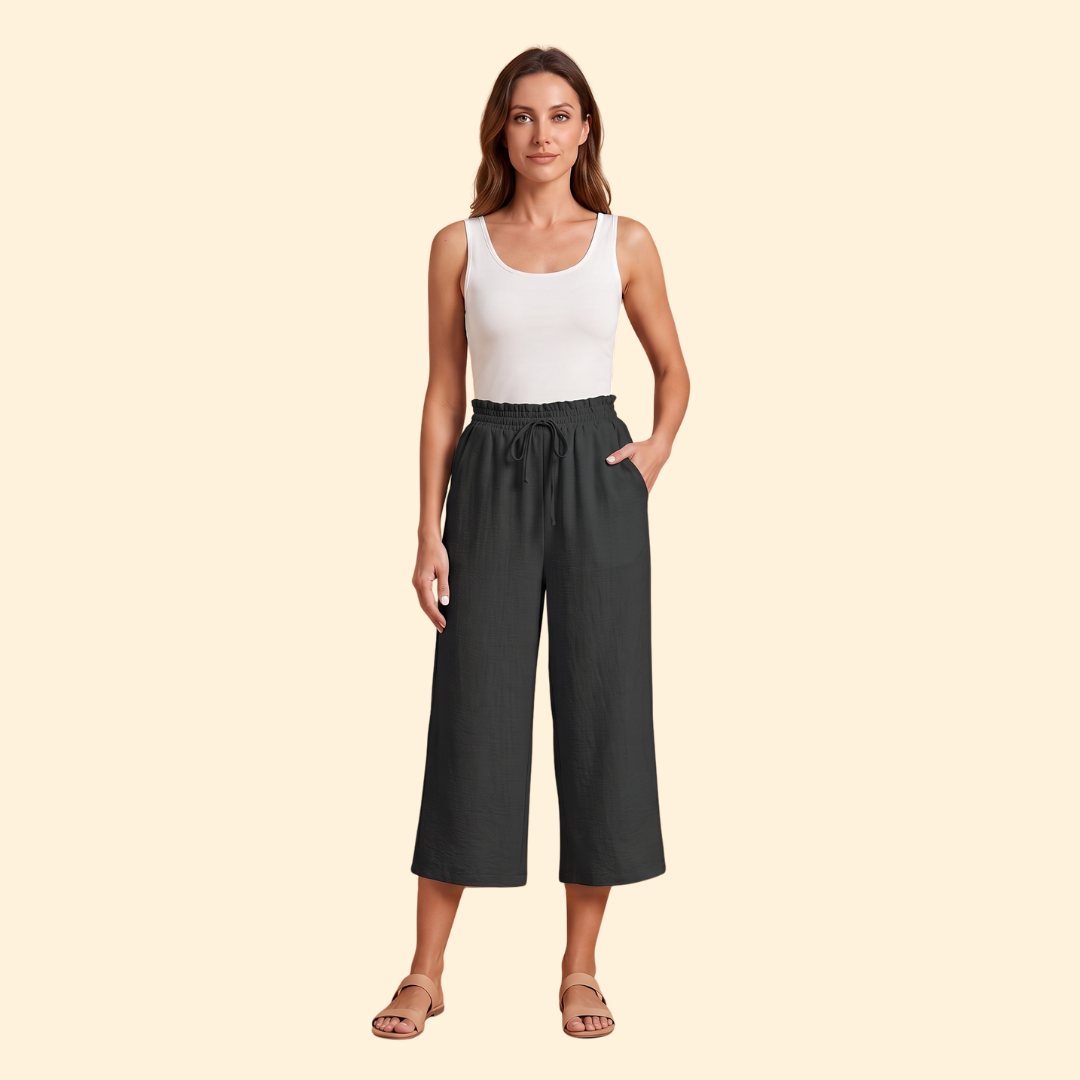 Women Casual Everyday Travel Relaxed Linen Shorts