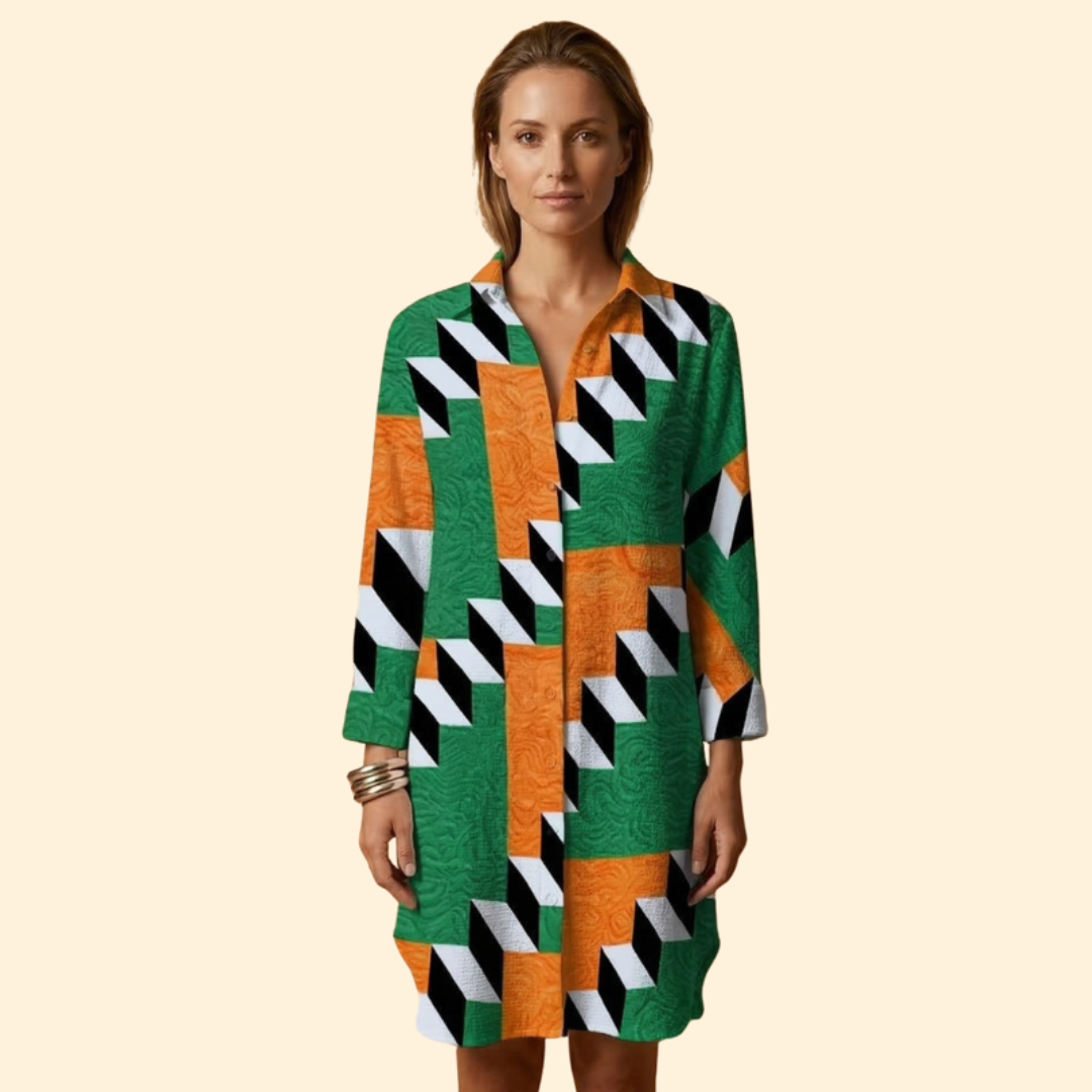 Women's Bold Colorful Beach Dress