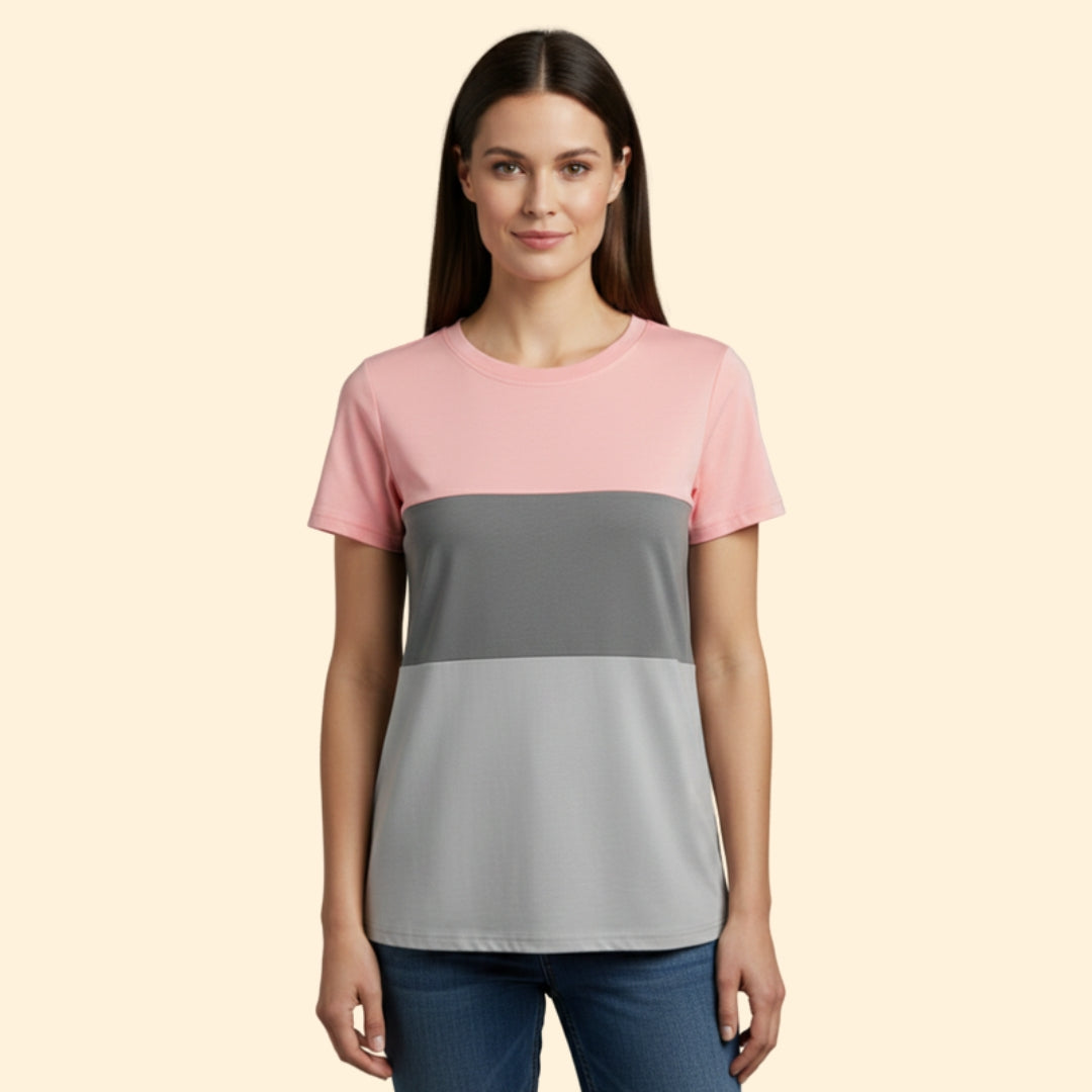 Women's Colorblock Casual Tee
