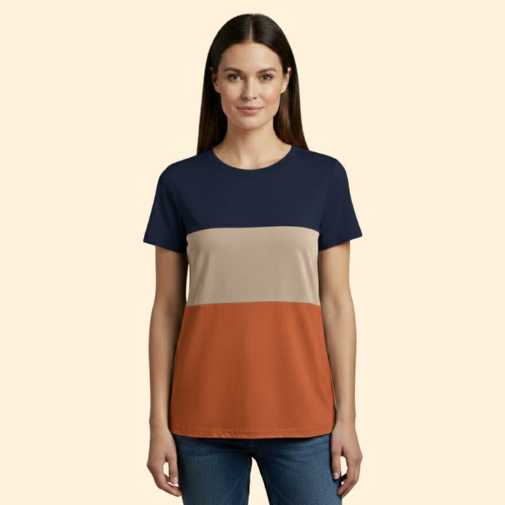 Women's Colorblock Casual Tee