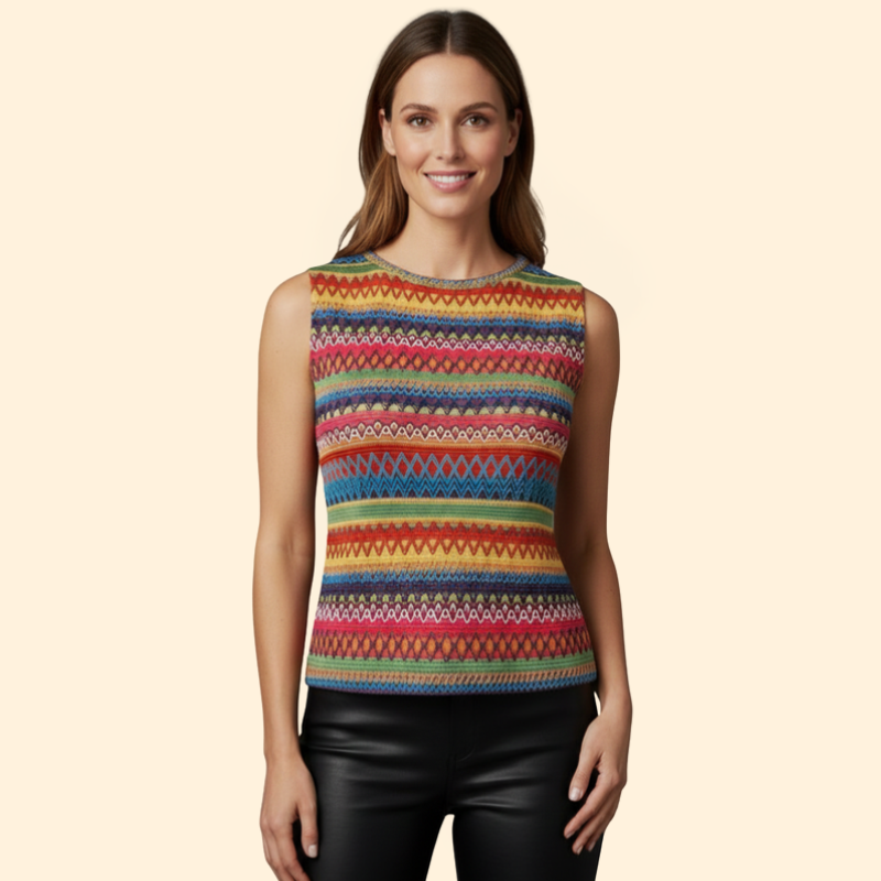 Women's Colorful Striped Tank