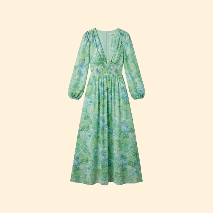 Women's Floral V-Neck Dress