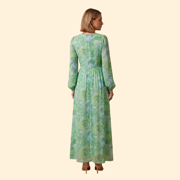 Women's Floral V-Neck Dress