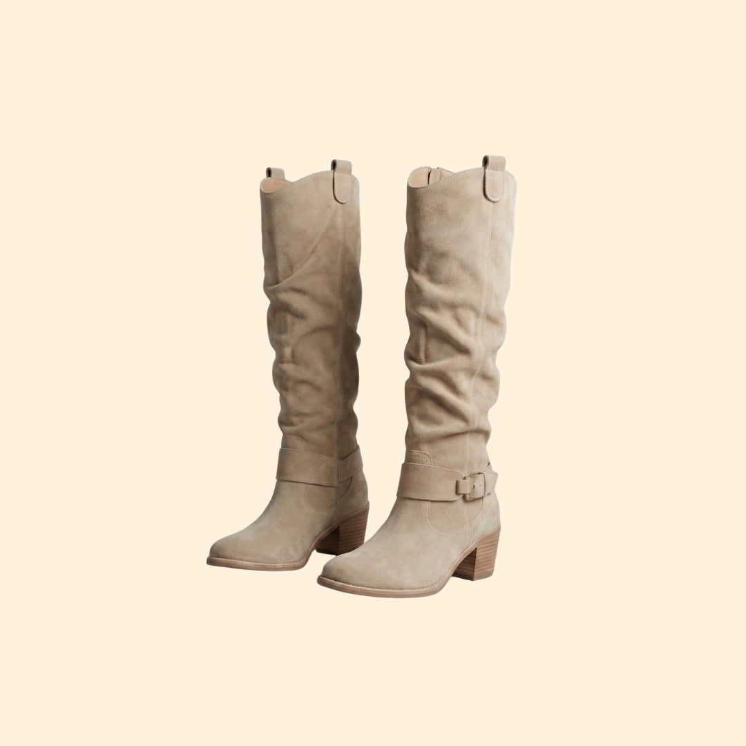 Women's Perforated Knee-High Boots