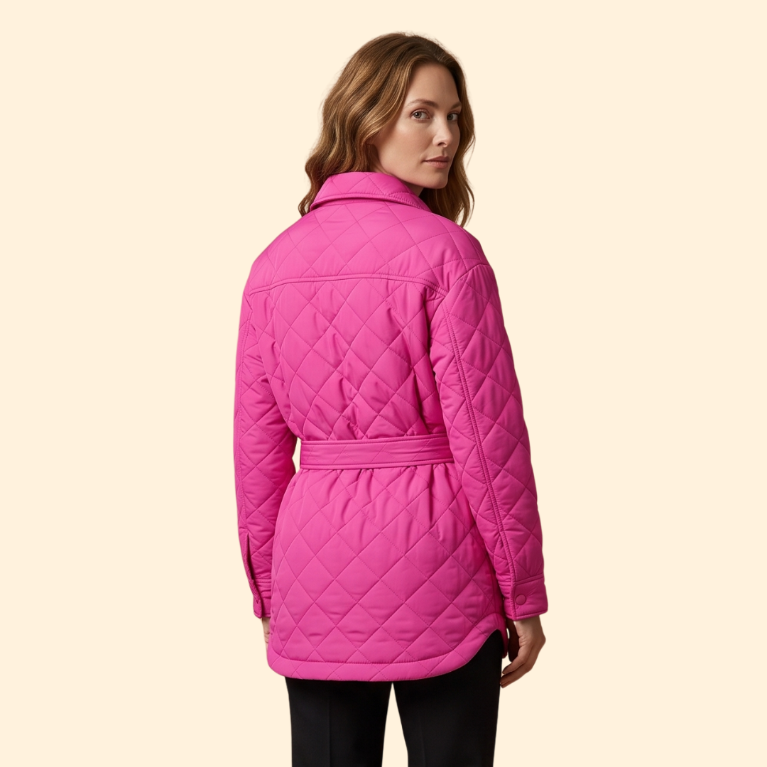 Women's Quilted Belted Jacket