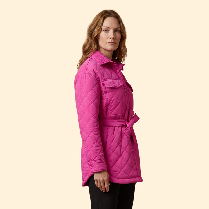Women's Quilted Belted Jacket