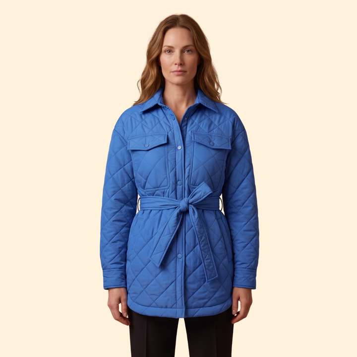 Women's Quilted Belted Jacket