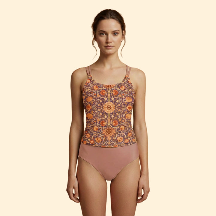 Women's Strappy Floral Bikini Set