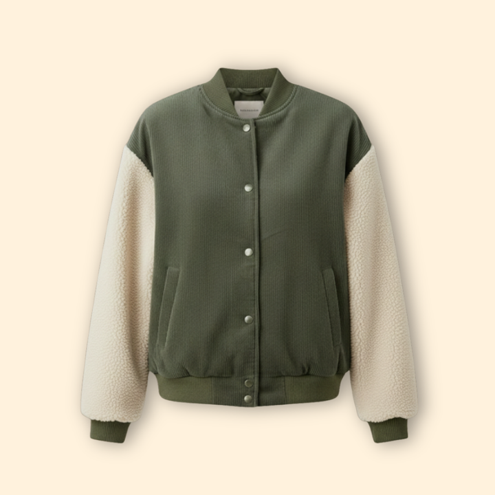 Women’s Corduroy Sherpa Bomber Jacket