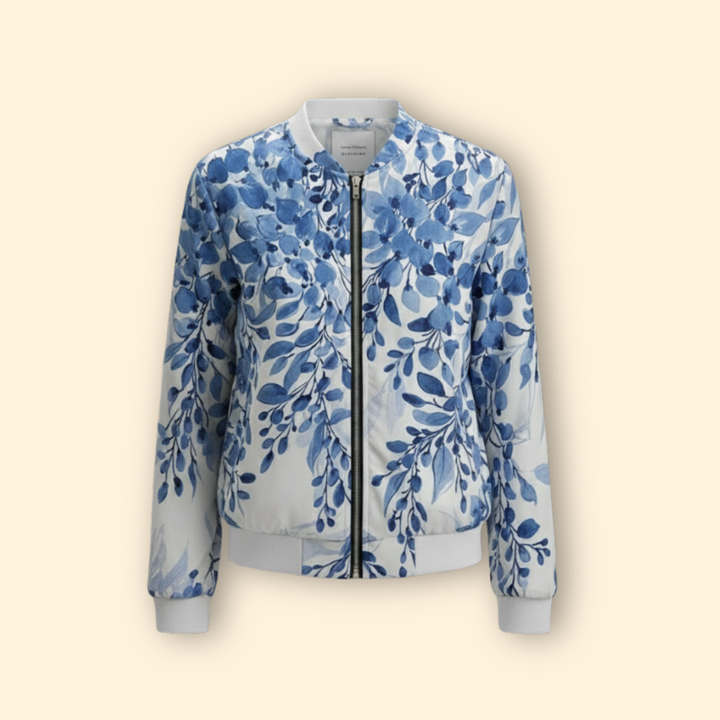 Women’s Floral Printed Bomber Jacket