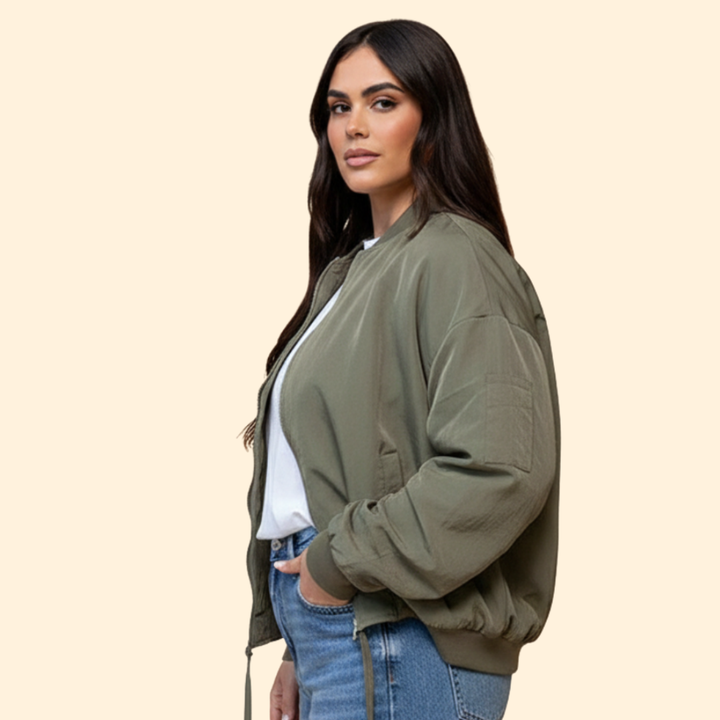 Women’s Modern Oversized Bomber Jacket