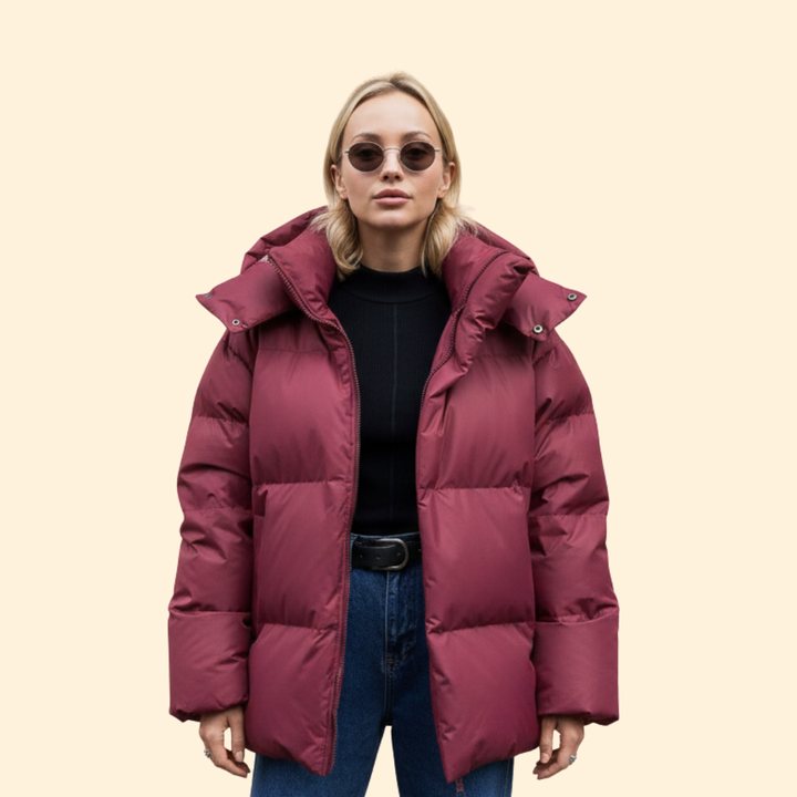 Women’s Quilted Jacket High Collar Line