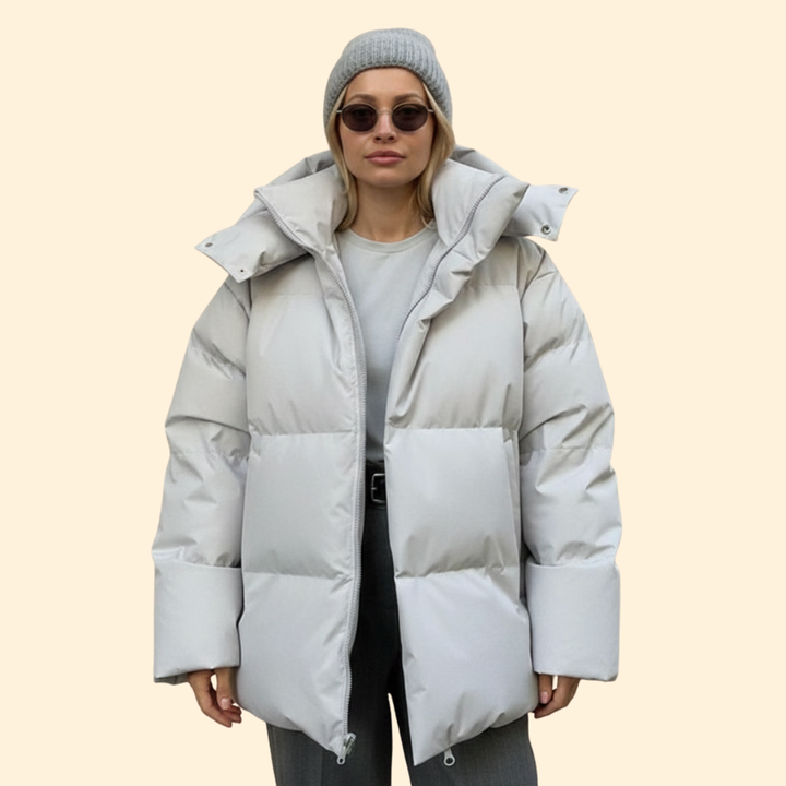 Women’s Quilted Jacket High Collar Line