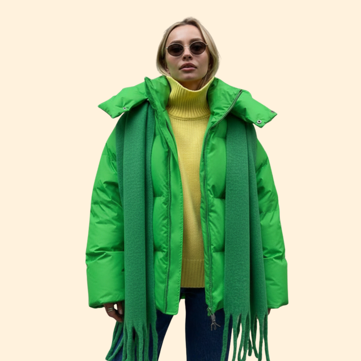 Women’s Quilted Jacket High Collar Line