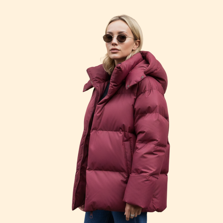 Women’s Quilted Jacket High Collar Line